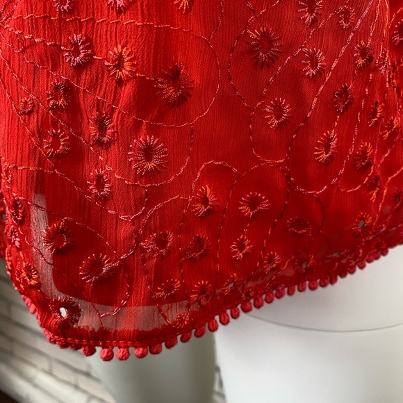 Sofia Vergara Red Lace Halter Top size 3X - Picture 10 of 11